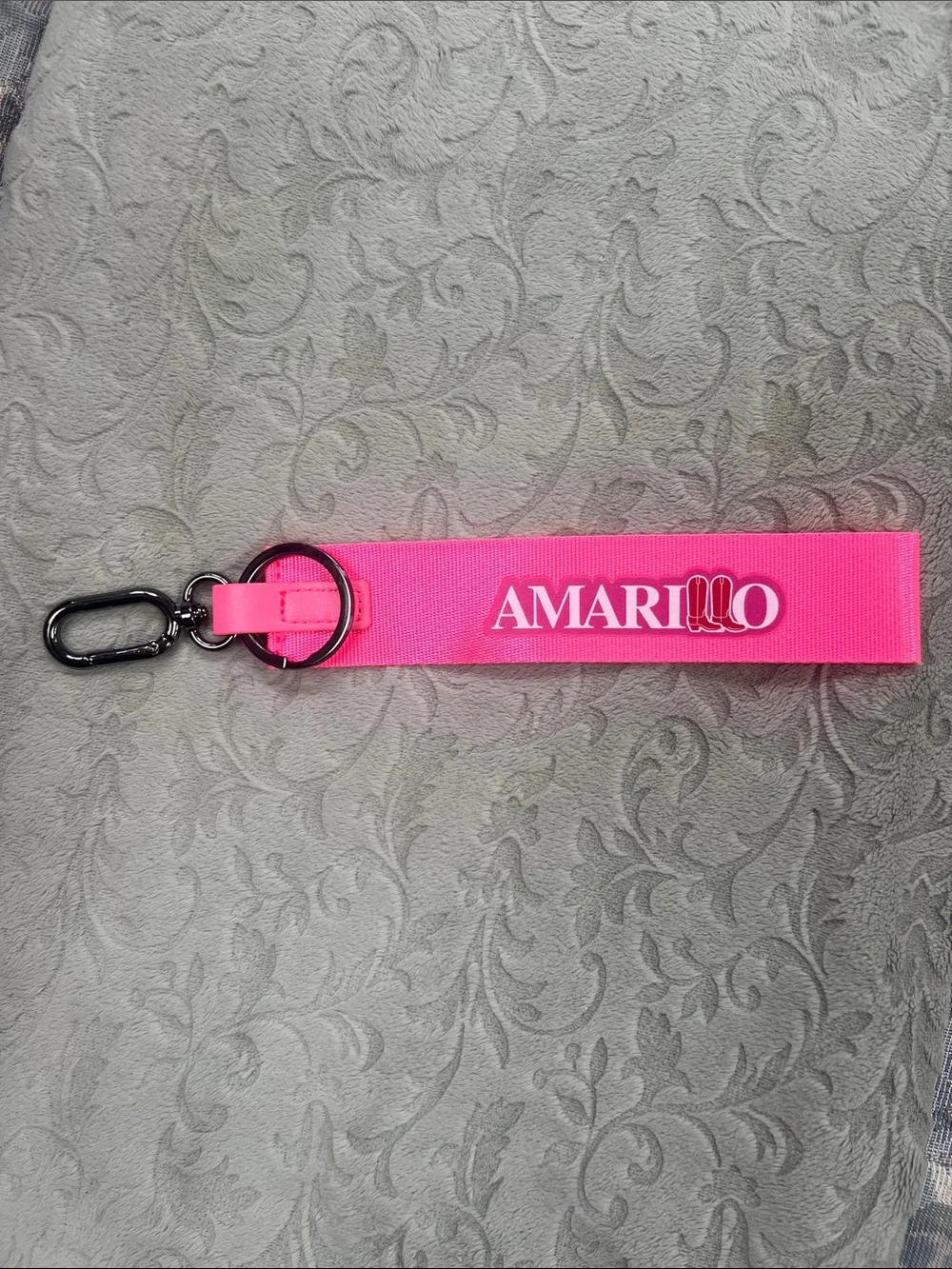 Amarillo Pink Keyring Wrist Strap 9” Brand New!